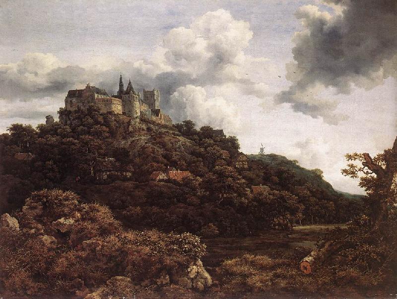 RUISDAEL, Jacob Isaackszon van Bentheim Castle Germany oil painting art
